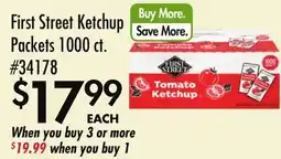 Smart & Final First Street Ketchup Packets offer