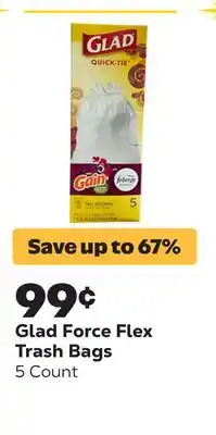 Grocery Outlet Force Flex Trash Bags offer