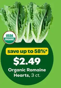 Grocery Outlet Organic Romaine Hearts offer