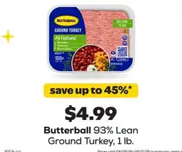 Grocery Outlet Butterball 93% Lean Ground Turkey offer