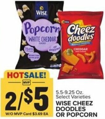 Food Lion Wise Cheez Doodles Or Popcorn offer