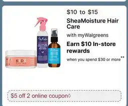 Walgreens SheaMoisture Hair Care offer