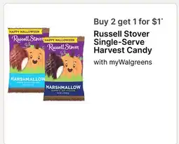 Walgreens Russell Stover Single-Serve Harvest Candy offer