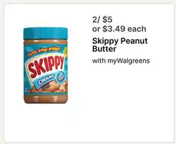 Walgreens Skippy Peanut Butter offer