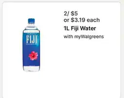Walgreens Fiji Water offer