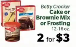 Living Fresh Market Betty Crocker Cake or Brownie Mix or Frosting offer