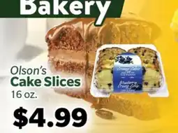 Living Fresh Market Olson's Cake Slices offer