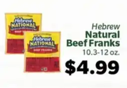 Living Fresh Market Hebrew Natural Beef Franks offer