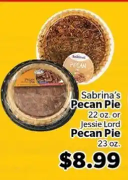 Living Fresh Market Sabrina's Pecan Pie or Jessie Lord Pecan Pie offer