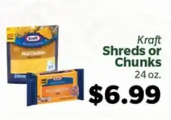 Living Fresh Market Kraft Shreds or Chunks offer