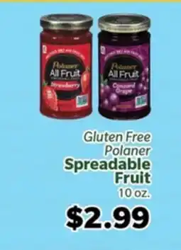 Living Fresh Market Gluten Free Polaner Spreadable Fruit offer