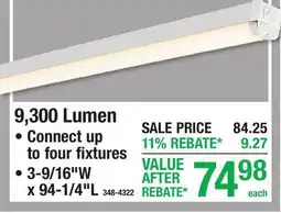 Menards 9,300 Lumen offer