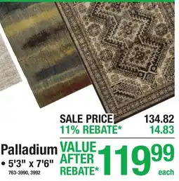 Menards Palladium AREA RUGS offer