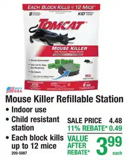 Menards Tomcat Mouse Killer Refillable Station offer