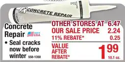 Menards Concrete Repair offer