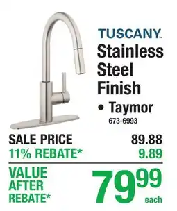 Menards TUSCANY Stainless Steel Finish offer
