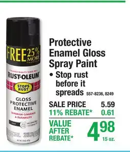 Menards Protective Enamel Gloss Spray Paint offer