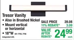 Menards Tresor Vanity Indoor offer