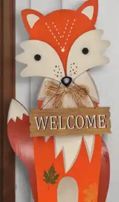 Menards 44H Wood Fox Porch Sign offer