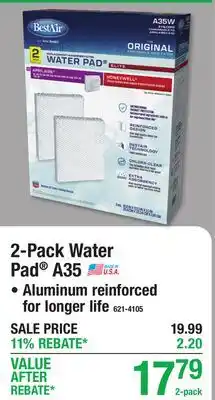 Menards 2-Pack Water Pad A35 Humidifier Filters offer