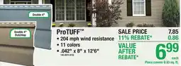 Menards ProTUFF Vinyl offer
