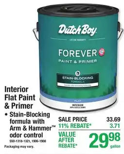 Menards Dutch Boy Interior Flat Paint & Primer offer