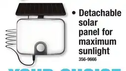 Menards Detachable solar panel for maximum sunlight offer