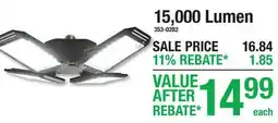 Menards 15,000 Lumen offer