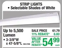 Menards STRIP LIGHTS Up to 5,500 Lumen offer