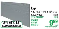 Menards Allura Lap Primed Textured Fiber Cement offer