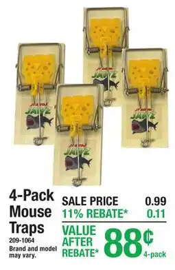 Menards 4-Pack Mouse Traps offer