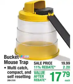 Menards Bucket Mouse Trap offer