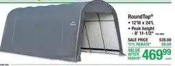Menards ShelterLogic RoundTop Shelters! offer