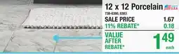 Menards 12 x 12 Porcelain tiles offer