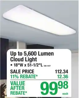 Menards Up to 5,600 Lumen Cloud Light offer