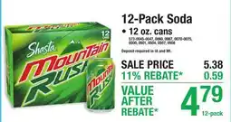 Menards 12-Pack Soda offer
