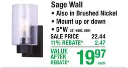 Menards Sage Wall Indoor offer
