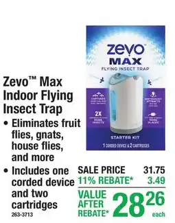 Menards Zevo Max Indoor Flying Insect Trap offer