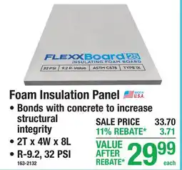 Menards Foam Insulation Panel offer