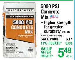 Menards 5000 PSI Concrete Mix FOUNDATION offer