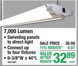 Menards 7,000 Lumen OLUG-IN SHOP LIGHTS offer