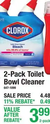 Menards 2-Pack Toilet Bowl Cleaner offer