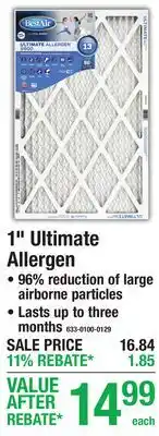 Menards 1 Ultimate Allergen offer