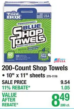 Menards 200-Count Shop Towels offer