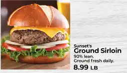 Sunset Foods Sunset's Ground Sirloin offer