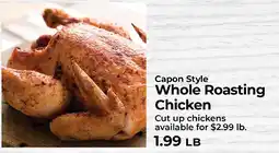 Sunset Foods Capon Style Whole Roasting Chicken offer