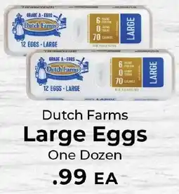 Sunset Foods Dutch Farms Large Eggs offer