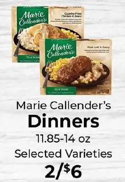 Sunset Foods Marie Callender's Dinners offer