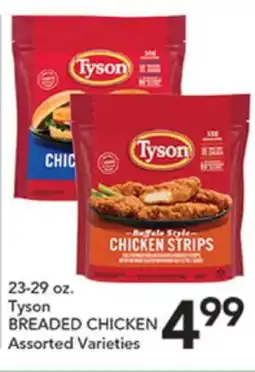 Pete's Fresh Market 23-29 oz. Tyson BREADED CHICKEN offer