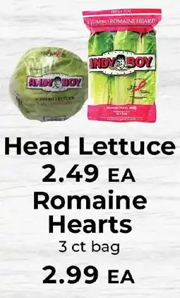 Sunset Foods Andy Boy Head Lettuce offer
